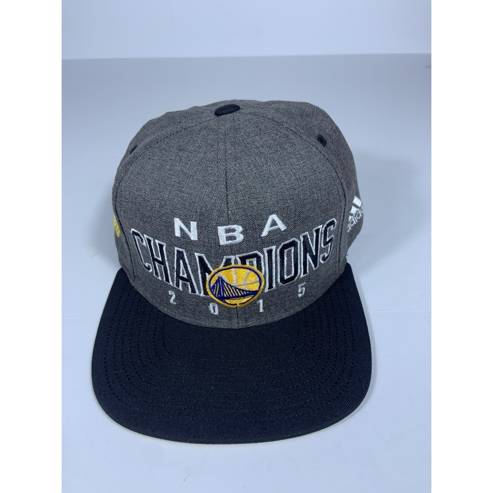 2015 Golden State Warriors NBA Champions Adidas locker room snapback hat cap